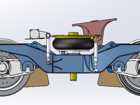 Power bogie sw12 editable Modello 3D