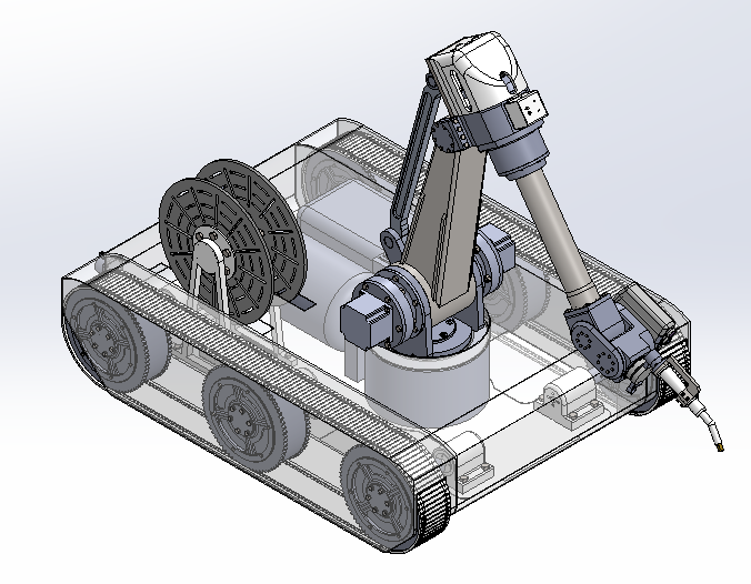 Track mobile welding robot sw20 is editable Modèle 3D .c4d .max .obj .3ds .fbx .stl .blend 