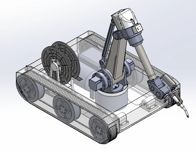 Track mobile welding robot sw20 is editable 3D Model .c4d .max .obj .3ds .fbx .stl .blend 