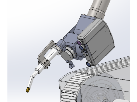 Track mobile welding robot sw20 is editable Modèle 3D