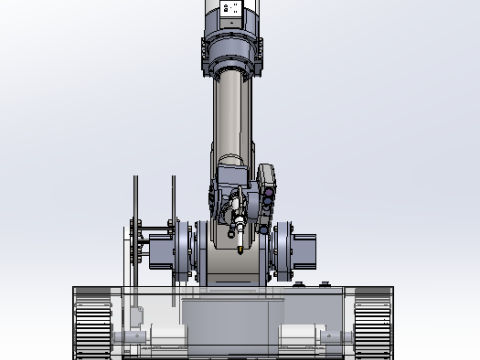 Track mobile welding robot sw20 is editable Modèle 3D