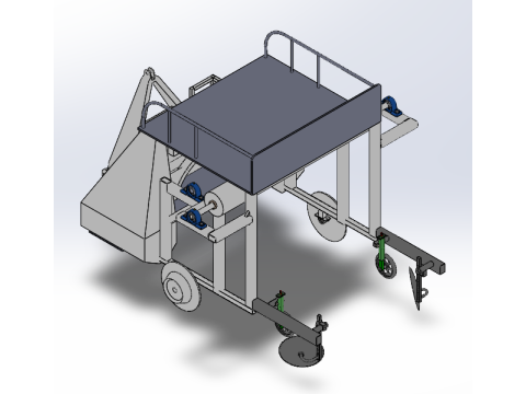 Traction small arch shed pole inserting machine sw20 editable 3D Model