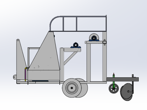 Traction small arch shed pole inserting machine sw20 editable 3D Модель