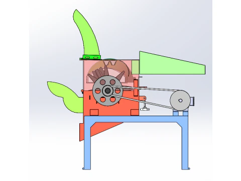 Multifunctional straw cutting crushing and silk kneading machine sw20 editable 3D Model