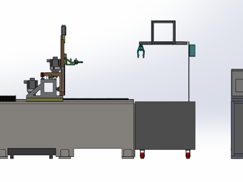 Water jet frozen meat cutter sw20 editable Model 3D