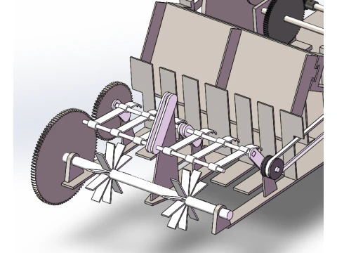 Rice transplanter sw16 editable 3D Model