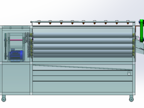 Oyster washing machine sw16 editable Modello 3D