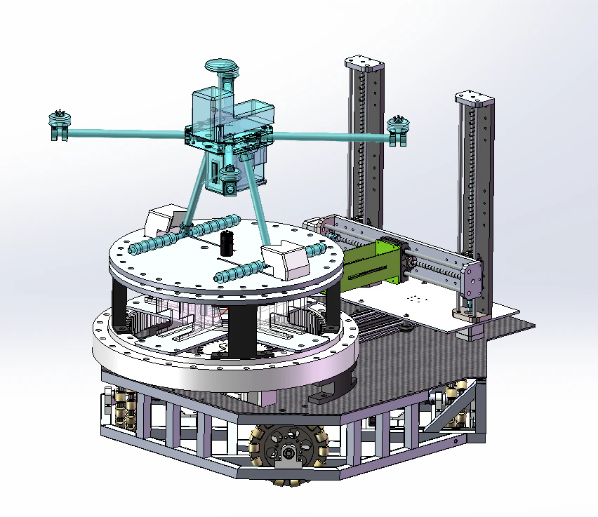 Quad-rotor drone landing platform sw23 is editable 3D Model .c4d .max .obj .3ds .fbx .stl .blend 