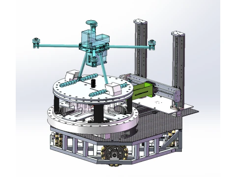 La plataforma de aterrizaje para drones de cuatro rotores sw23 es editable Modelo 3D