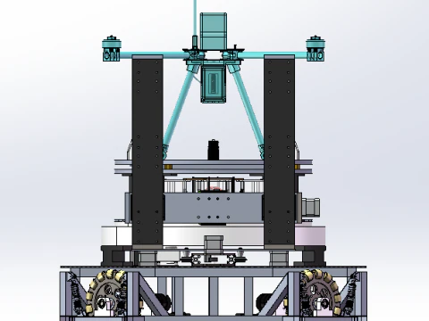Quad-rotor drone landing platform sw23 is editable 3D Model