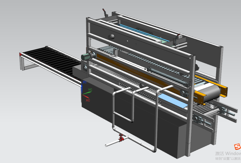 Oyster skewer automatic rope removal cleaning machine UG12 3D Model .c4d .max .obj .3ds .fbx .stl .blend 