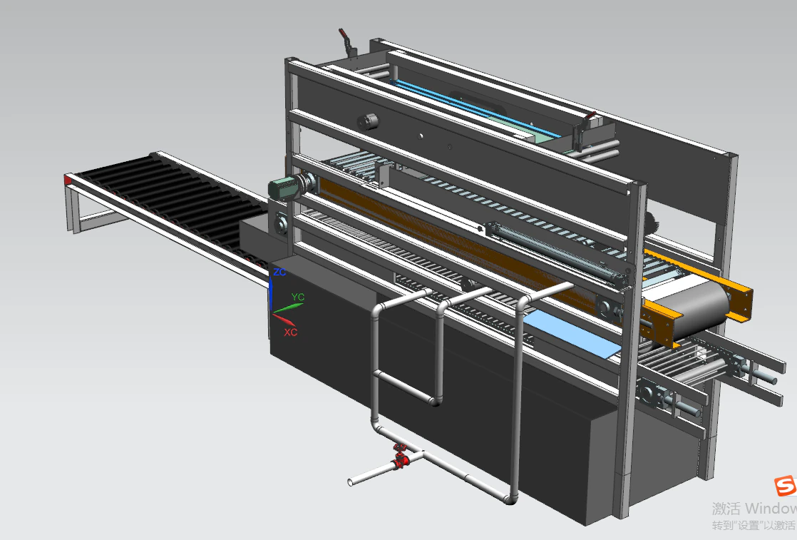 Oyster skewer automatic rope removal cleaning machine UG12 3D Model .c4d .max .obj .3ds .fbx .stl .blend 