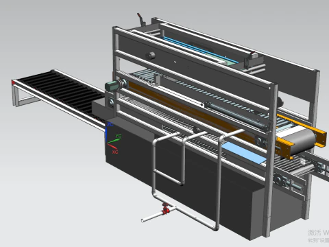 Automatyczna maszyna do czyszczenia szpikulc&oacute;w ostrygowych UG12 Model 3D