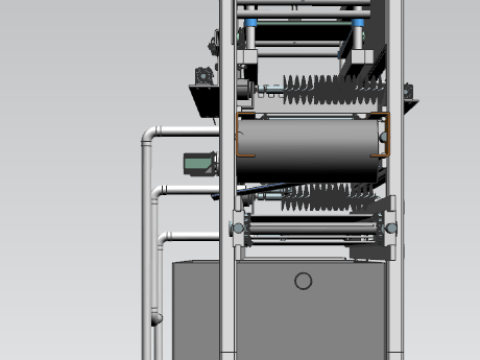 Oyster skewer automatic rope removal cleaning machine UG12 3D Model