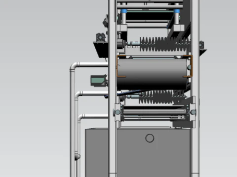 Oyster skewer automatic rope removal cleaning machine UG12 3D Model