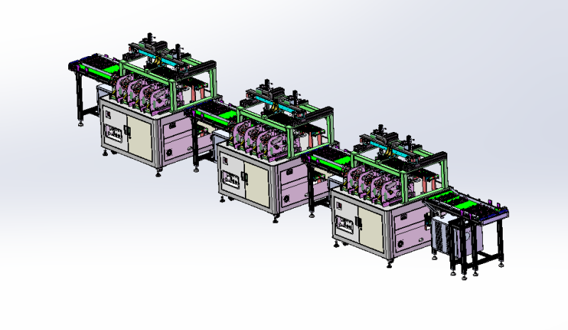 Double loading labeling equipment SW18 3D 模型 .c4d .max .obj .3ds .fbx .stl .blend 