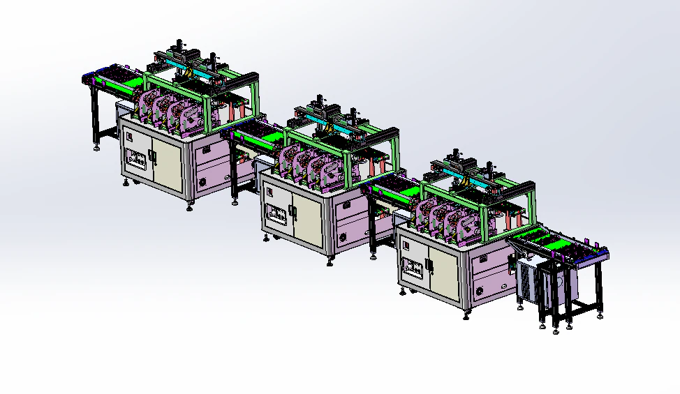 Double loading labeling equipment SW18 3D Model .c4d .max .obj .3ds .fbx .stl .blend 