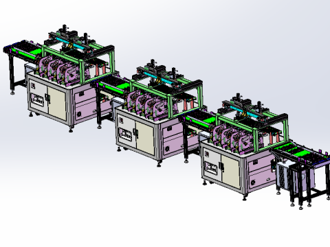 Double loading labeling equipment SW18 Model 3D