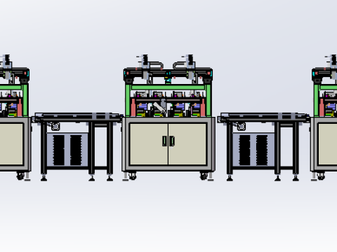 Double loading labeling equipment SW18 3D 模型