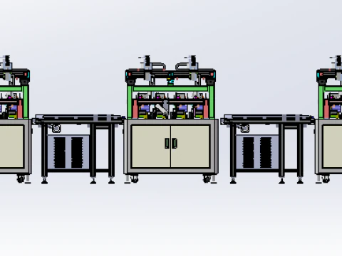 Double loading labeling equipment SW18 3D Model