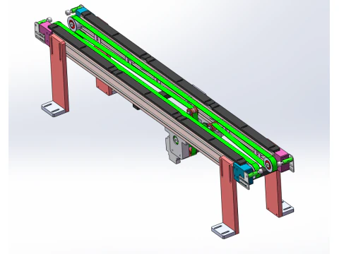Double loading labeling equipment SW18 3D Model
