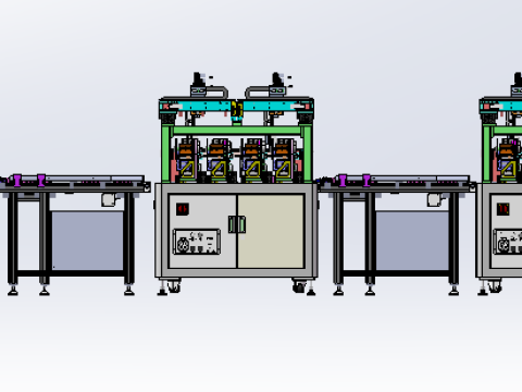 Double loading labeling equipment SW18 3D 模型