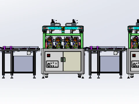 Double loading labeling equipment SW18 3D Model