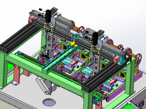 Double loading labeling equipment SW18 3D Model