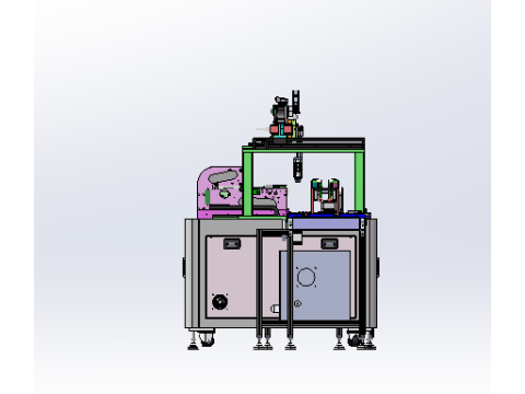 Double loading labeling equipment SW18 3D 模型