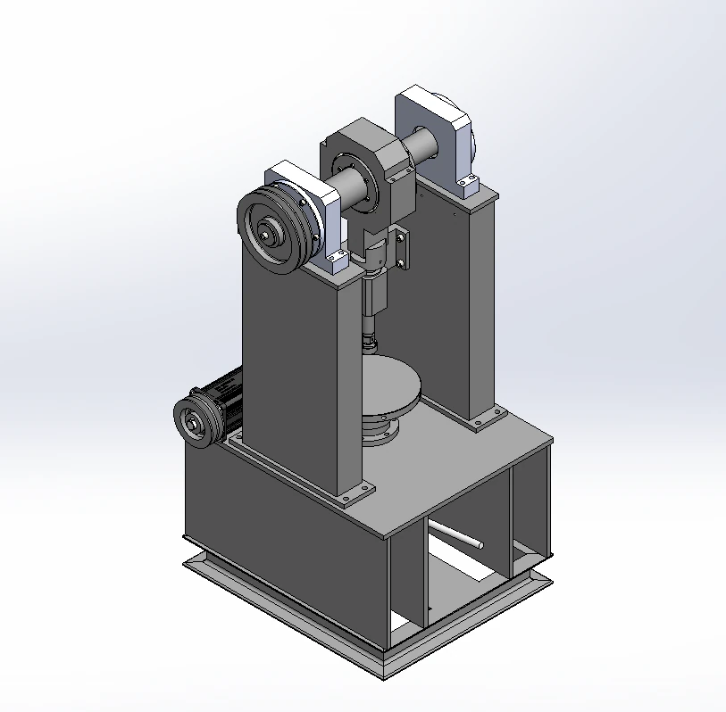 Rail elastic fatigue testing machine SW16 editable 3D Model .c4d .max .obj .3ds .fbx .stl .blend 