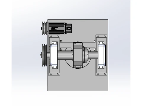 Rail elastic fatigue testing machine SW16 editable 3D Model