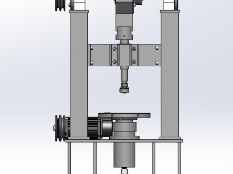 Rail elastic fatigue testing machine SW16 editable Modelo 3D