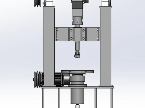 Rail elastic fatigue testing machine SW16 editable 3D Model