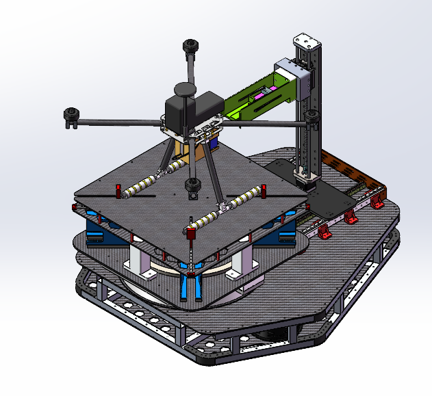 Drone takeoff and landing platform SW23 editable Model 3D .c4d .max .obj .3ds .fbx .stl .blend 