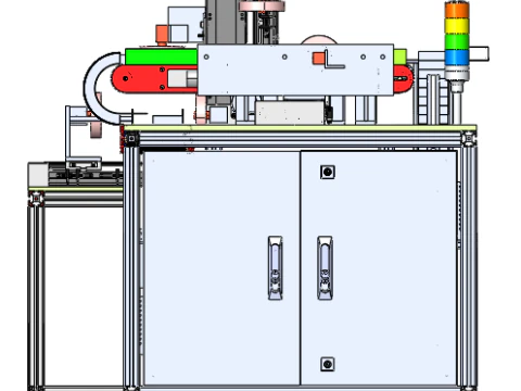 Cigarette box six-side inspection machine SW2018 3D Model
