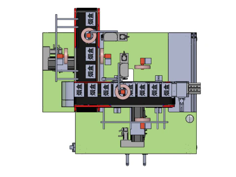 Cigarette box six-side inspection machine SW2018 3D Model