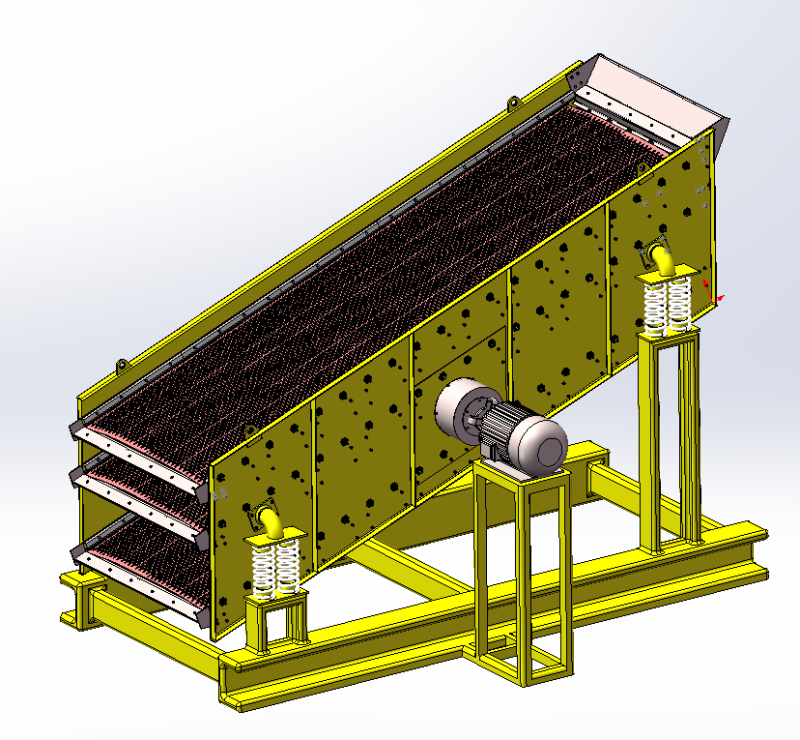 Linear shaker sw16 editable Model 3D .c4d .max .obj .3ds .fbx .stl .blend 