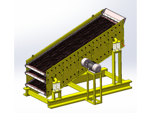Linear shaker sw16 editable 3D 모델