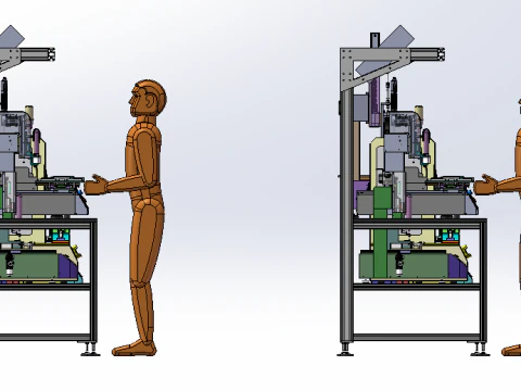 Different specifications of screw machine SW18 3D Model