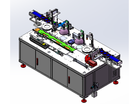 LXYC-BOSS Circle Appearance Image Inspection Equipment Model 3D