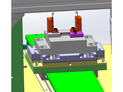 Six station press SW20 editable Model 3D