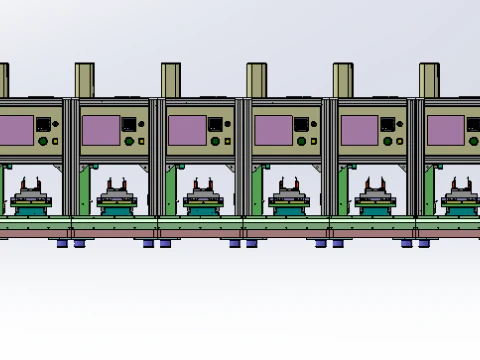 Six station press SW20 editable 3D Model