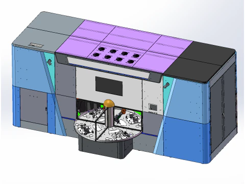 Четырехпостовое оборудование для цеха сварки и резки SW 3D Модель