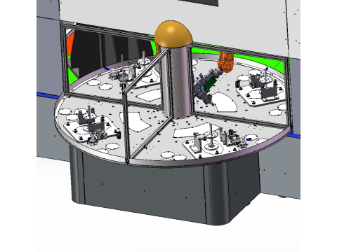 Four station welding and cutting workshop equipment SW 3D 模型