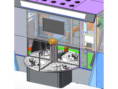 Four station welding and cutting workshop equipment SW 3D 模型