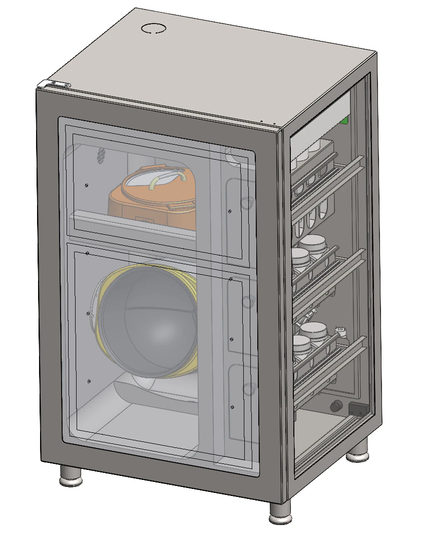 Automatic frying machine sw19 editable 3D Model .c4d .max .obj .3ds .fbx .stl .blend 