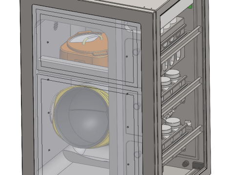 Automatic frying machine sw19 editable 3Dモデル