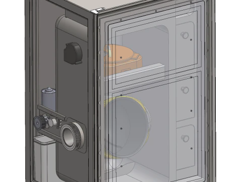 Automatic frying machine sw19 editable 3D Model