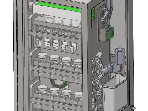 Automatic frying machine sw19 editable 3D Model