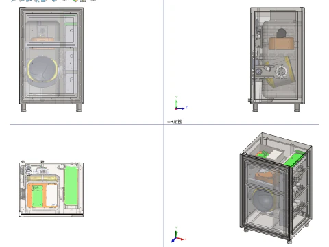 Automatic frying machine sw19 editable 3D Model